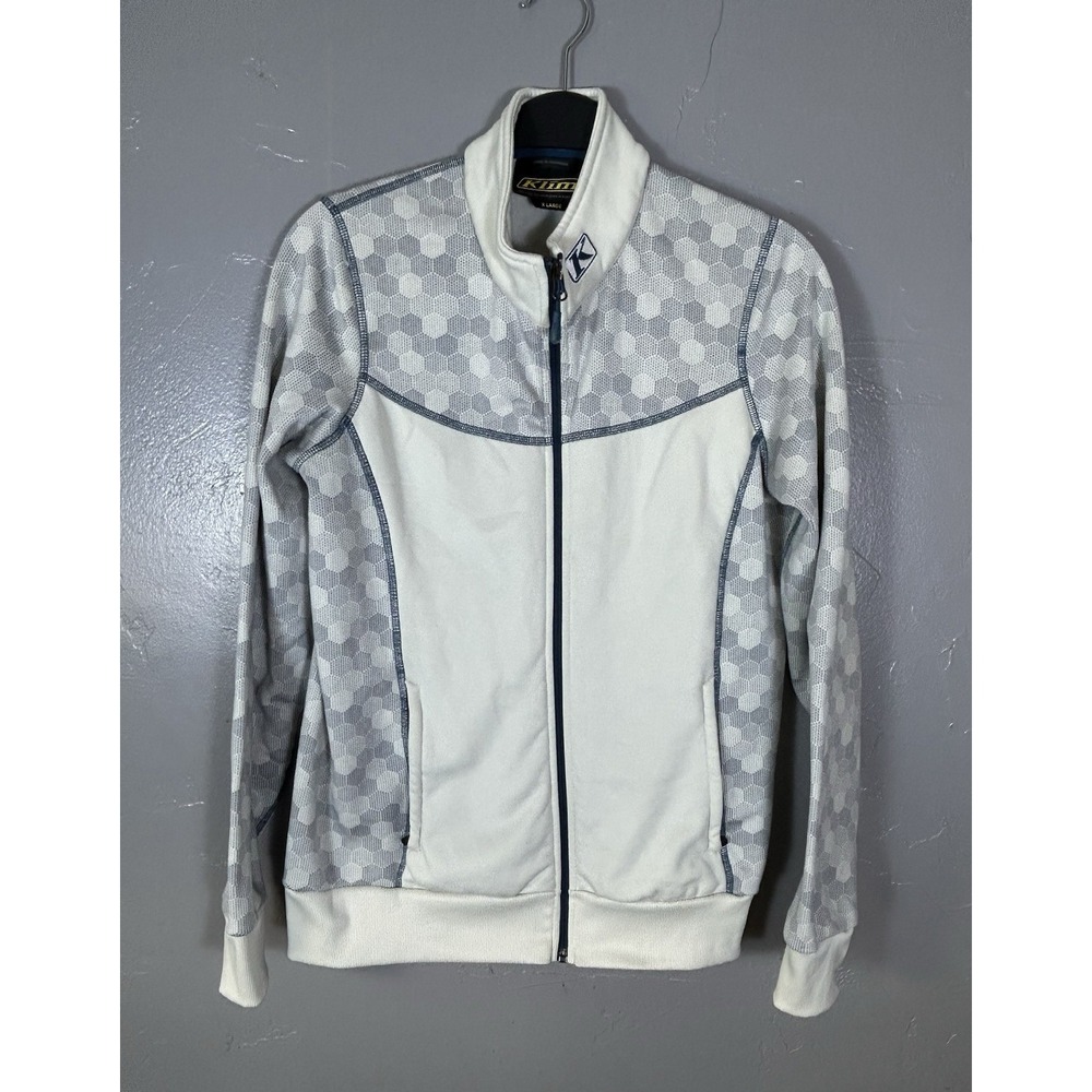 Women'sKlim Sundance Mid-Layer Outdoor Jacket White & Grey 4 Way Stretch Size XL
